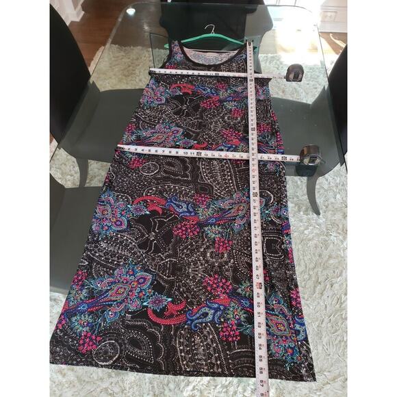 Avenue Women's Multicolor Polyester Scoop Neck Sleeveless Long Maxi Dress 22/24 - Picture 9 of 12